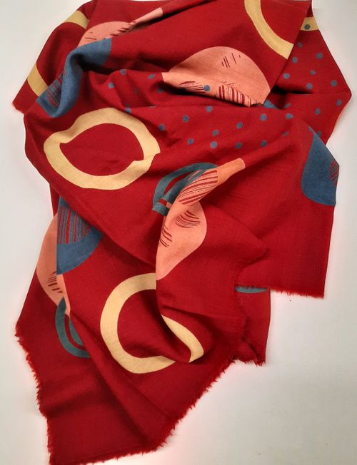 Wool Delaine Scarf